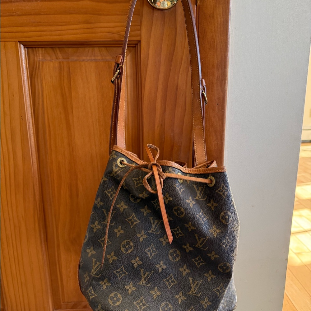 Louis Vuitton Monogram Shoulder Bag in Brown and Tan